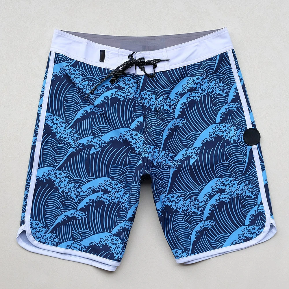 

High Quality Men's BoardShorts Gym Fitness Bermuda Quick Dry Waterproof Beach Surf Short Pants Pockets Training Shorts Wholesale