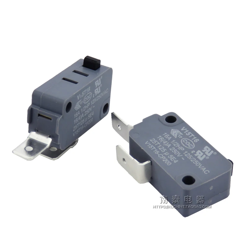 2PCS Micro Switch V15T16-CP200 NO 2Pin 16A Suitable for washing machines microwave ovens rice cookers