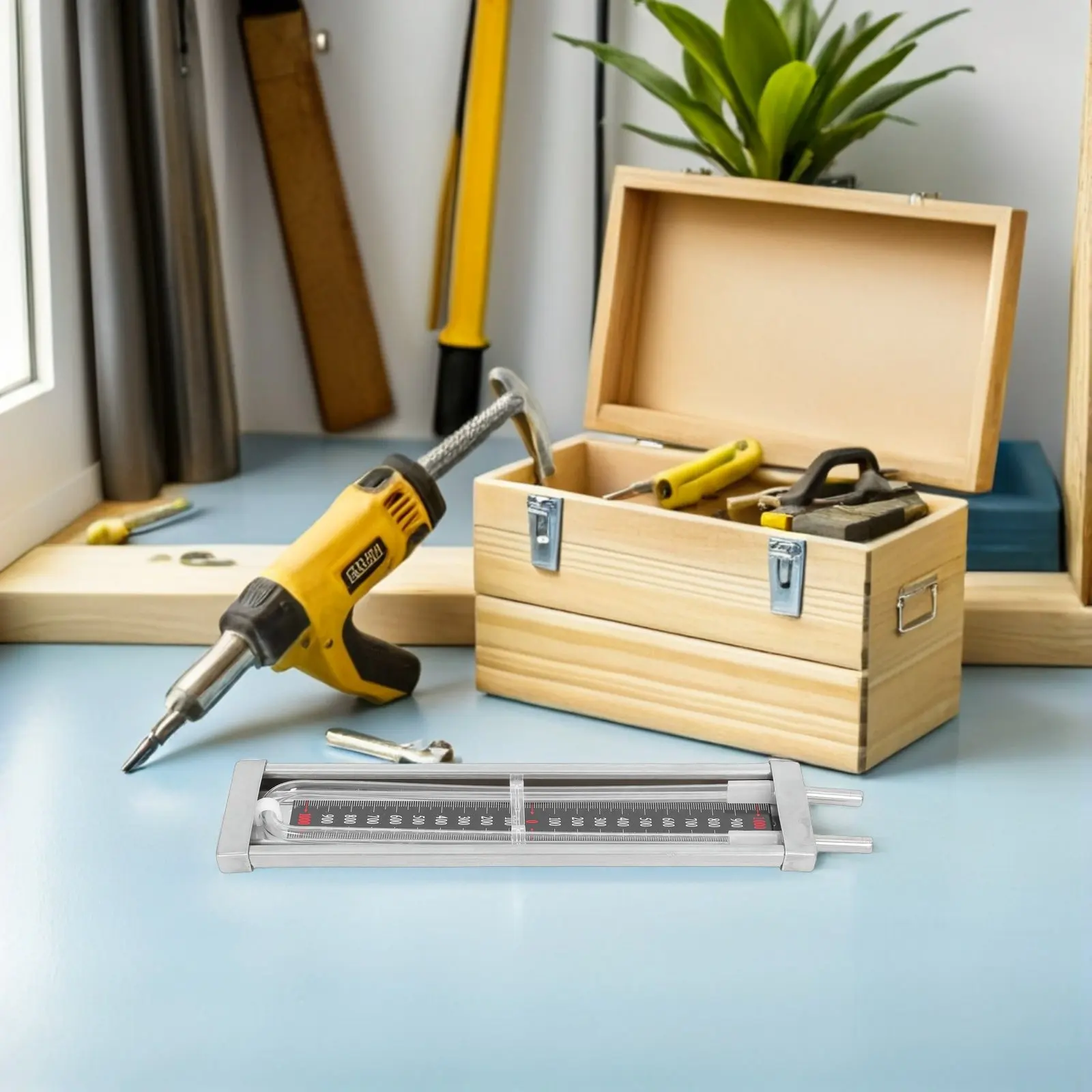 

U-образный манометр для измерения давления воды и газа, высокоточный тестер давления, расходомер воды для домашнего использования, 1000 Па