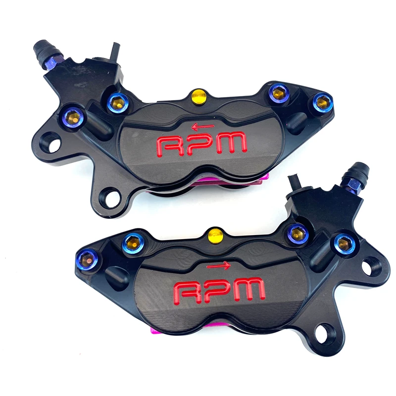 rpm Motorcycle Brake Caliper 40mm Mounting P4 Piston Axial Brake Pump For Honda Yamaha Kawasaki Suzuki Scooter Dirt Bike Modify