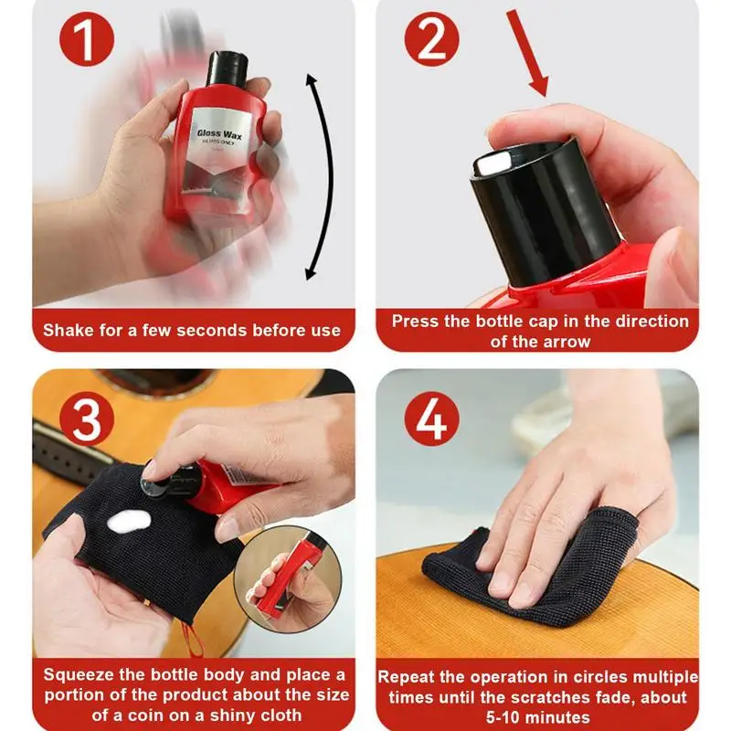 Piano Cleaner 100ml Guitar Polish For Violin Cleaning Musical Instrument Cleaning Solution. Piano Shine Polish & Cleaner For