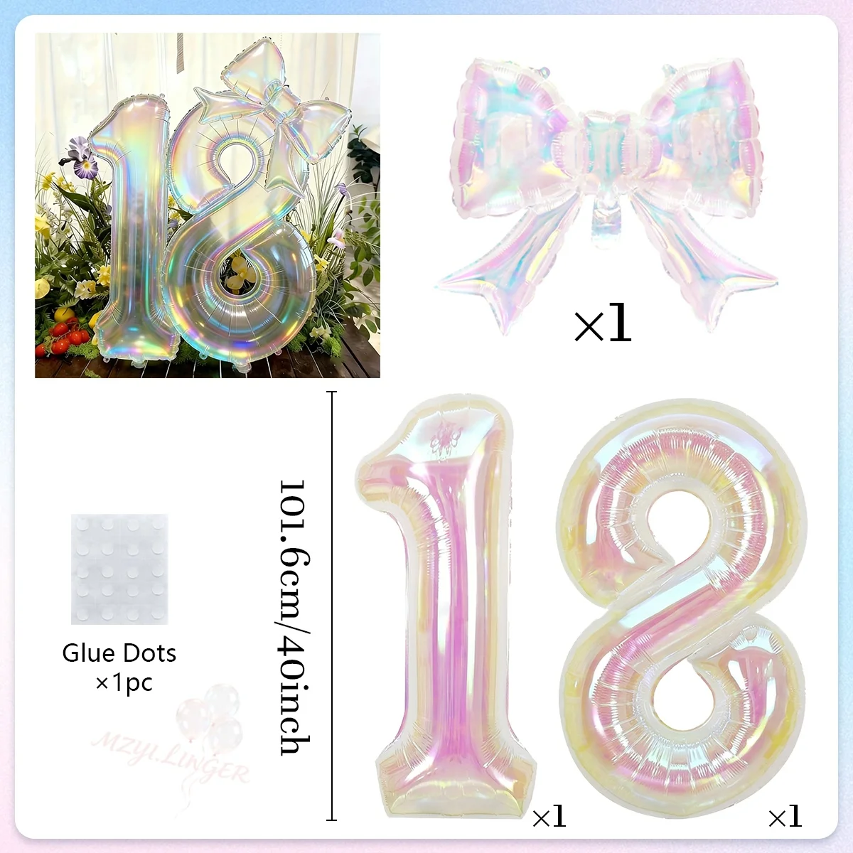 Bunter Transparenter Digitaler Ballon, Farbenfroher Schleifenballon, Geeignet für Geburtstagsfeiern und Jubiläumsdekoration – Detail 7