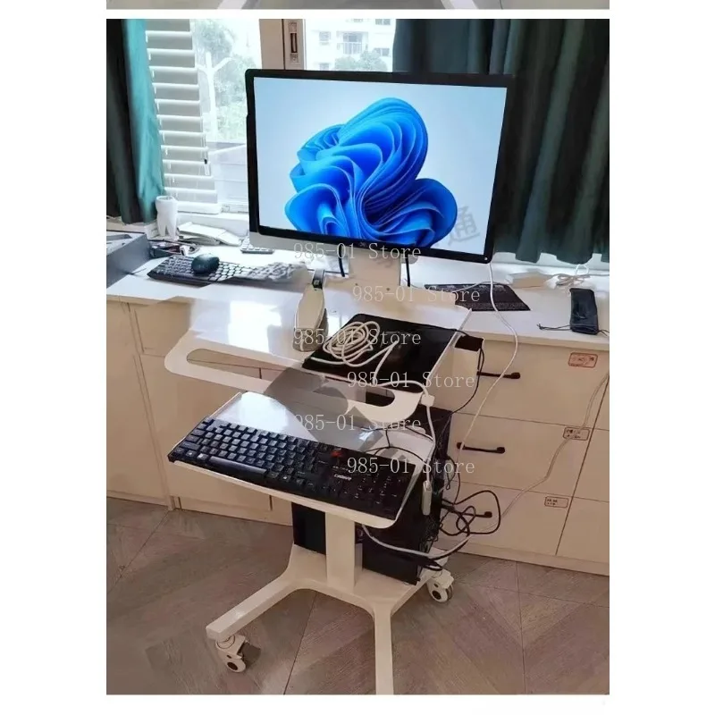 Portable Dental Scanner Cart Storage Trolley with Wheels Medical Dental Cart for Clinic Beauty Instrument