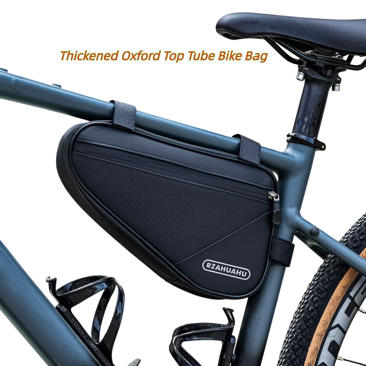 Bicycle Top Tube Bag – Triangle Frame Storage Pouch, No Leg Shaking, Light Riding, for MTB/Road Bikes