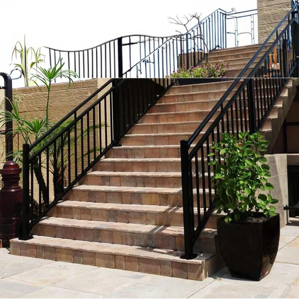 التخصيص نمط جديد DIY تثبيت الدرابزينات الألومنيوم سطح السفينة درابزين وسياج للشرفة