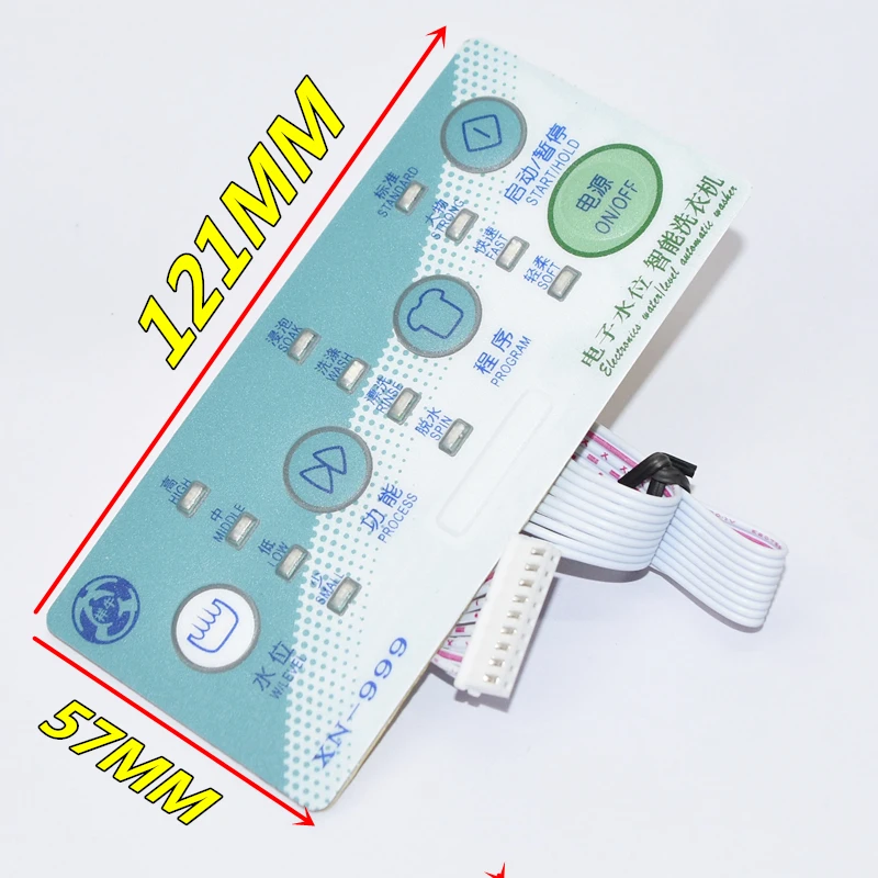 1 шт., интеллектуальная электронная кнопочная панель для автоматической стиральной машины XN-99, встроенная универсальная плата управления модификацией