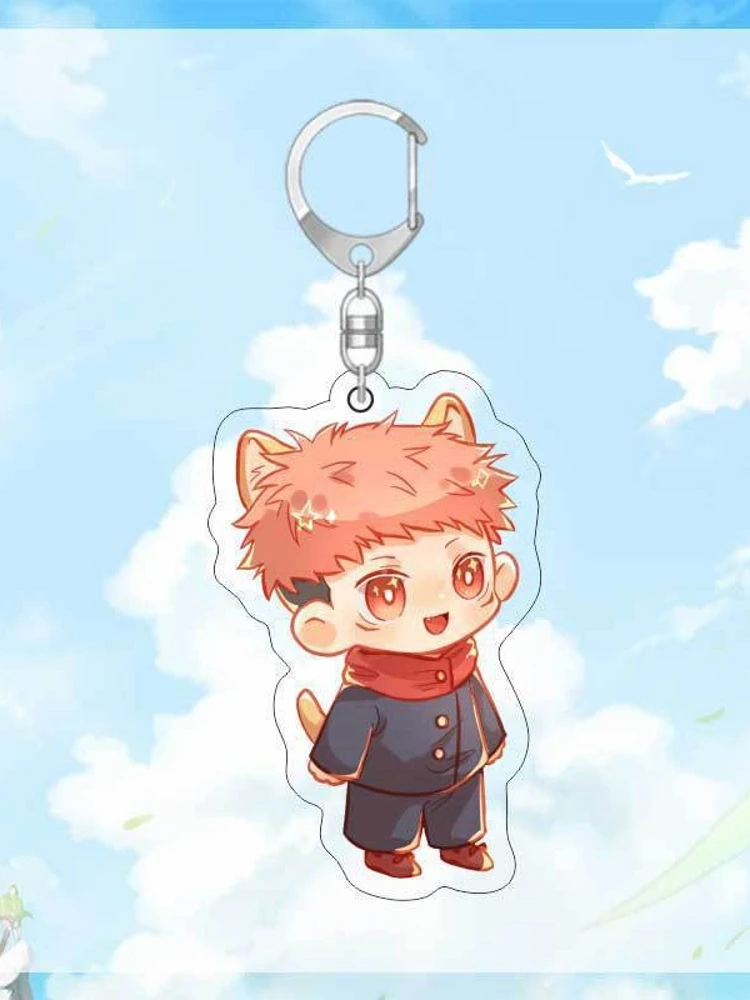 

Anime Jujutsu Kaisen Satoru Gojo Itadori Yuji Fushiguro Megumi Cosplay Keychain Pendant Q Version Cute Ambitus