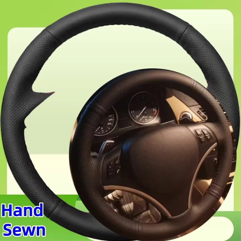 

Customize Car Steering Wheel Cover Non-slip Leather Braid Car Accessories For BMW 1 Series E81 E82 E87 E88 3 Series E90 E91 E92