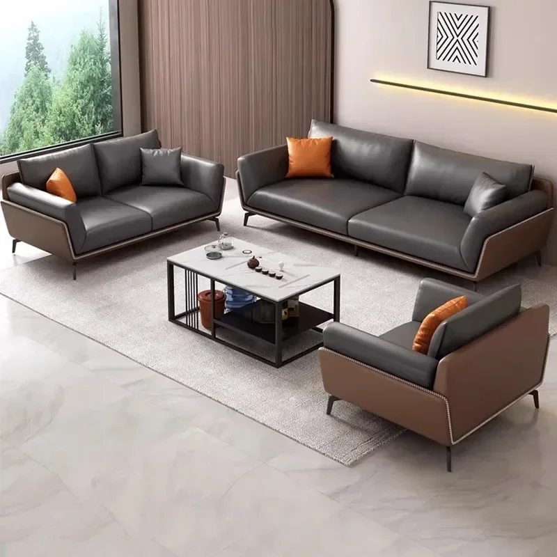 

Office Sofa Simple Modern Hotel Business, Lobby Reception, Negotiation Lounge Area Multi-size Sofa, High-value Office Furniture