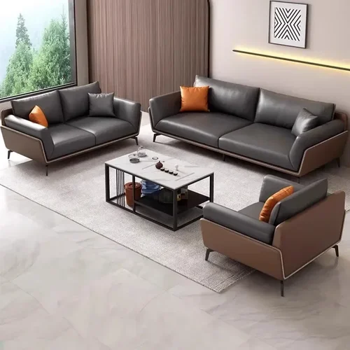 심플한 모던 호텔 비즈니스 사무실 소파, 로비 접대, 협의 라운지 공간, 멀티 사이즈 소파, 고가 사무실 가구 