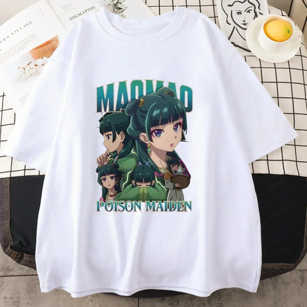 Summer New The Apothecary Diaries Printed T-shirt Women's Personalized Shirt Casual Anime Harajuku Women's Tops