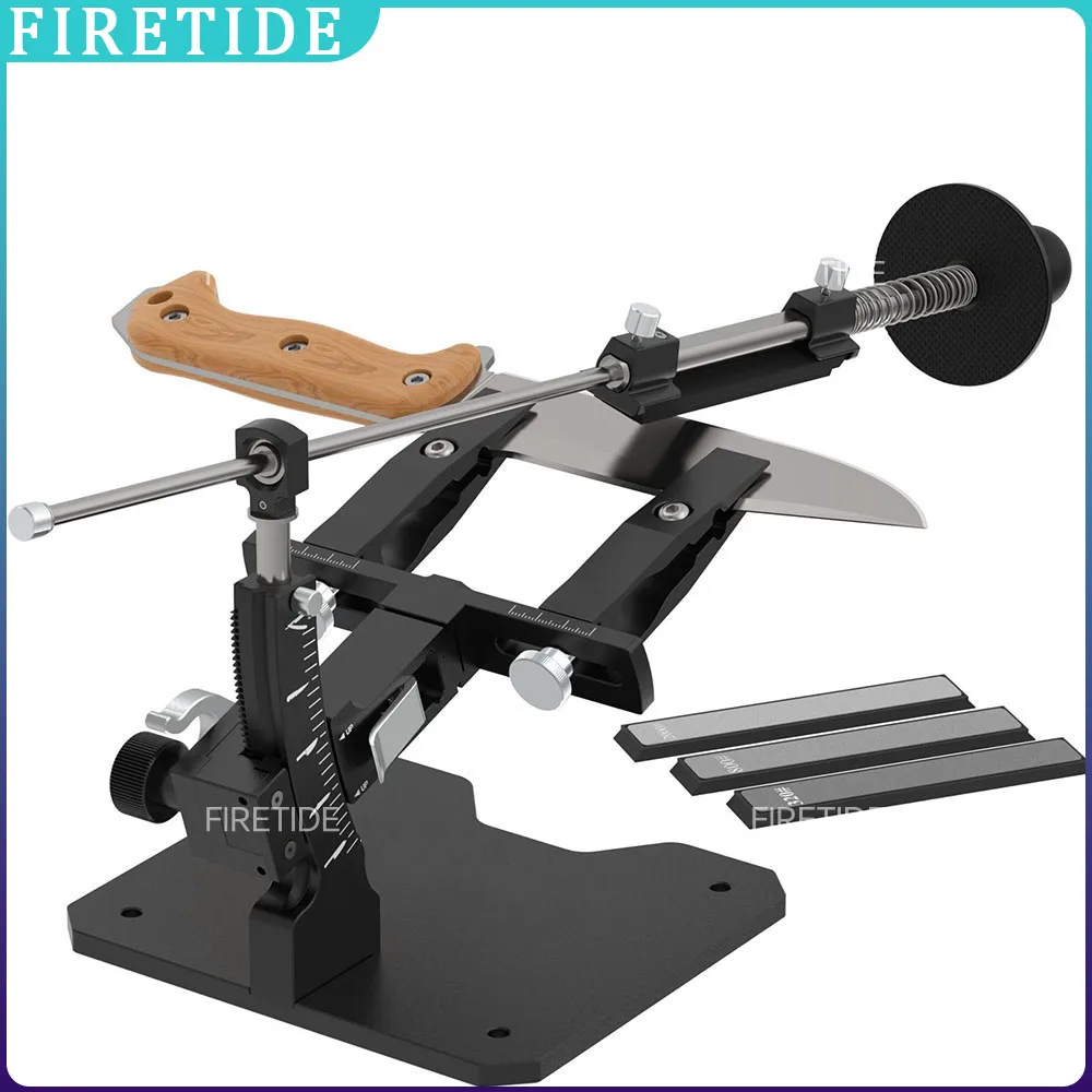 

360° Flip High Precise Knife Sharpener Professional Aluminium Fixed Angle Sharpening Frame Grinder Sharpening Tool