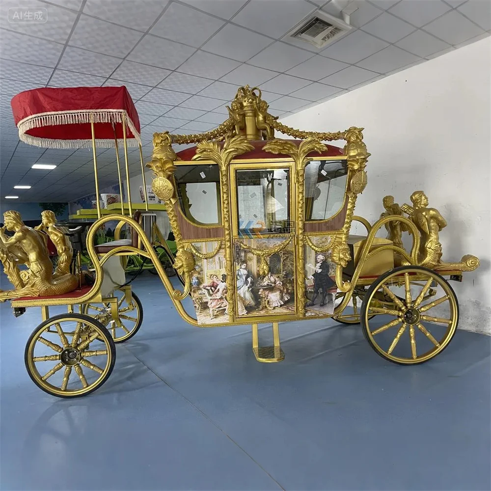 

Hot Selling Popular Wedding Horse Carriage New High Quality Horse Drawn Royal Carriage For Sale