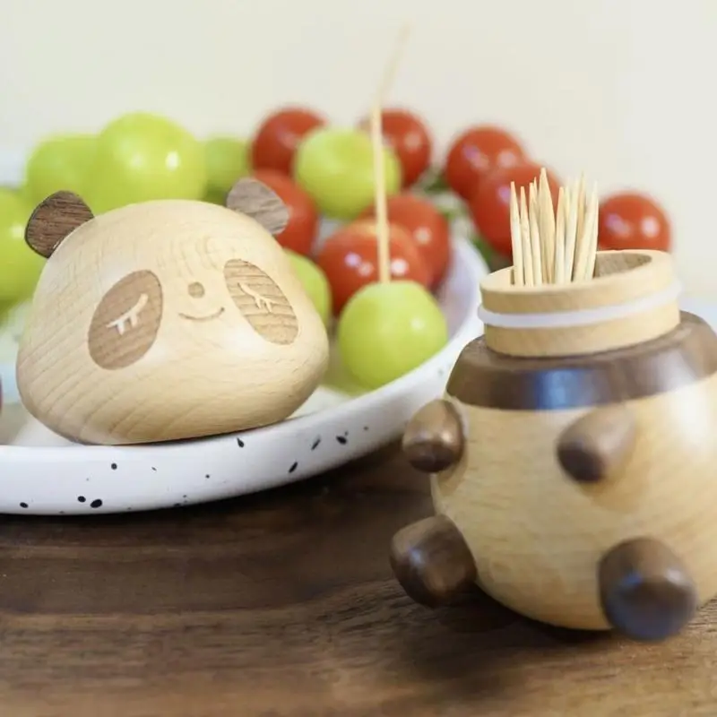 User Friendly Panda Toothpick Holder Elegant Panda Toothpick Dispenser Storage Holder For Home Kitchen Decors