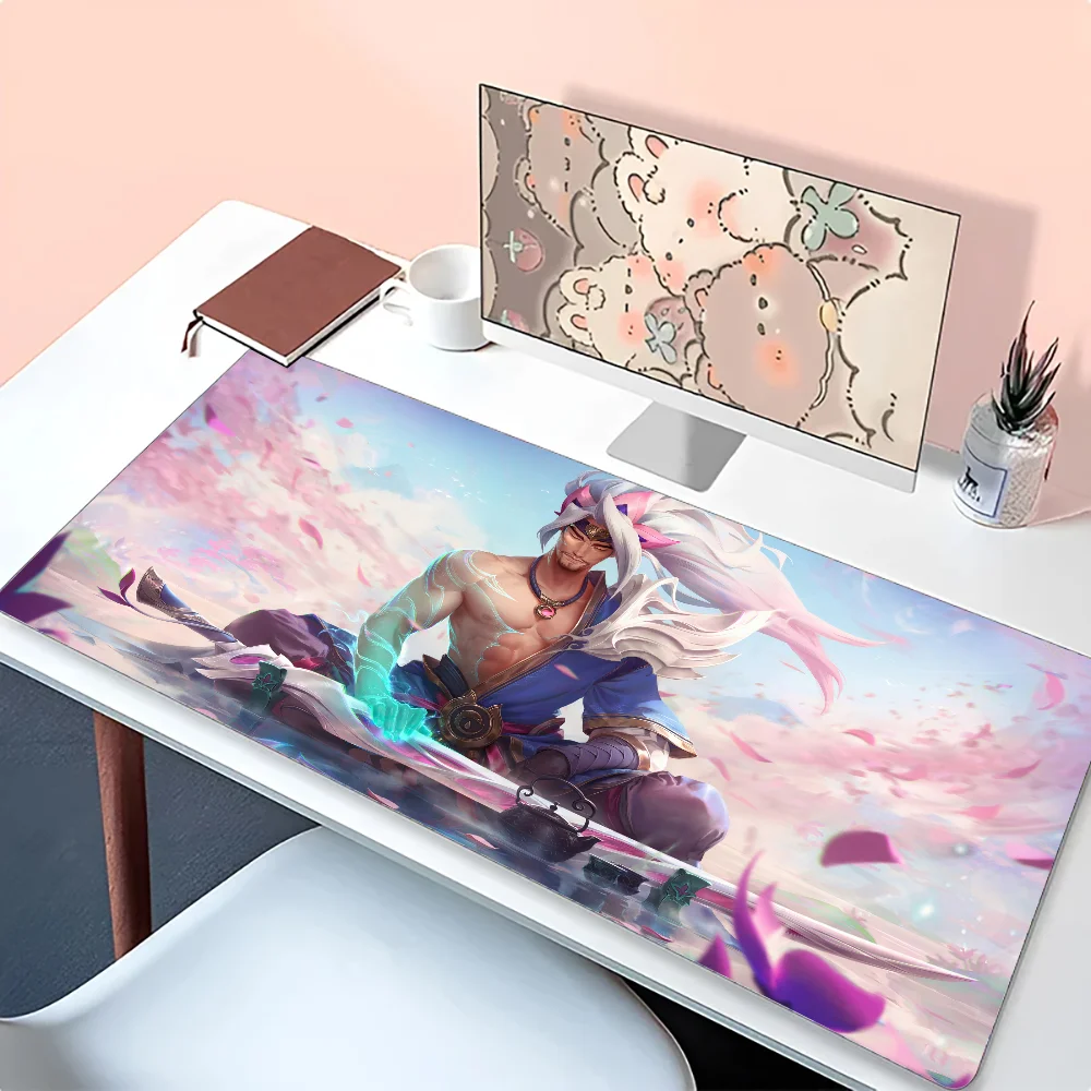 Imagem -03 - Yasuo League of Legends Mousepad Mouse Mat Tapete de Mesa com Pad Acessórios para Jogos Prime Gaming Xxl