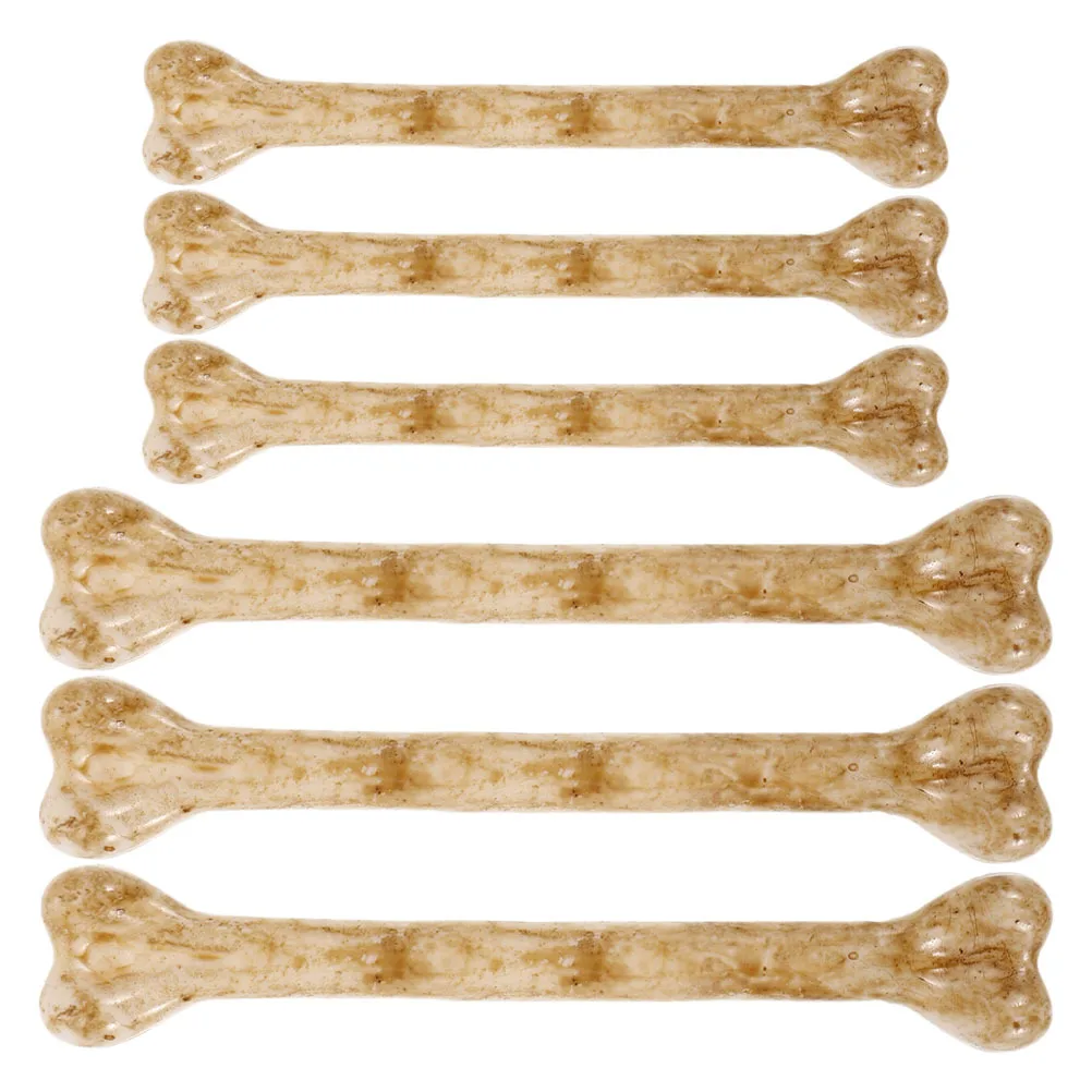 

6Pcs Fake Bones with Holes Realistic Bone Props for Halloween Decorations DIY Craft Projects Spooky Party Favors Supplies
