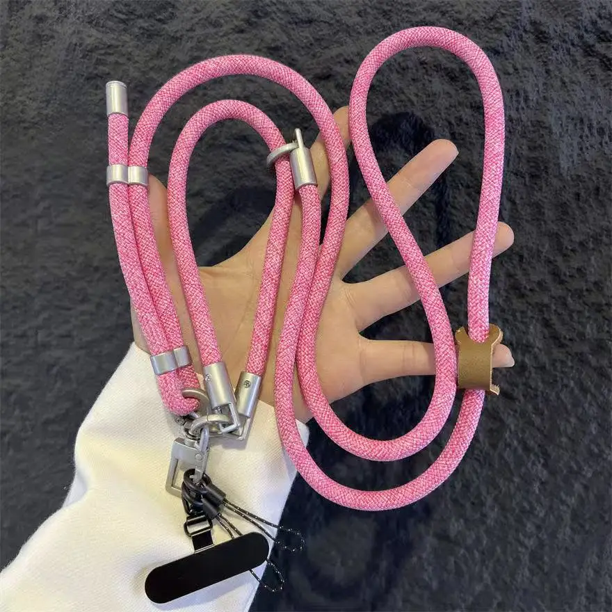 

DIY Three-In-One Multi-Functional Adjustable Mobile Phone Rope, Crossbody Long Rope, Detachable Wrist Short Rope Pendant