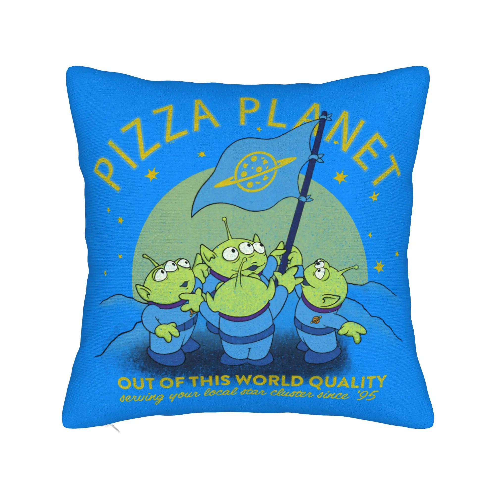 Pizza Flagge Toy Story Kissenbezug Polyester Kissen Abdeckung Geschenk Dekokissen Fall Abdeckung Sitz Dropshipping 45*45 cm