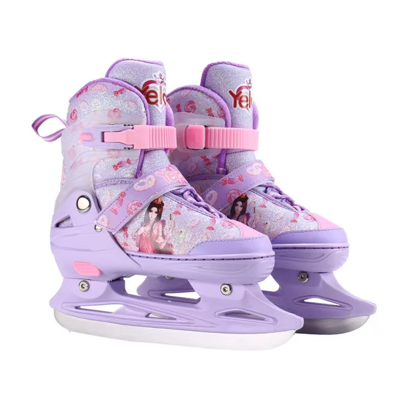 Winter Ball Messer Skates Schuhe Jungen Mädchen Anfänger Figur Professionelle Einstellbare Echte Geschwindigkeit Skating Turnschuhe Kinder