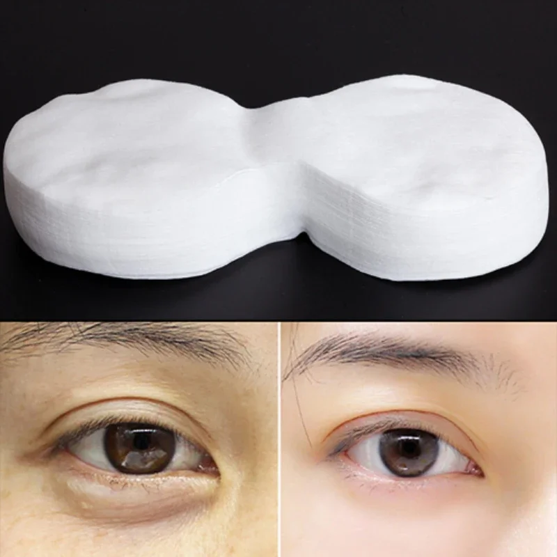 80/100Pcs Disposable Eye Mask DIY Natural Cotton Eye Paper Women Essential Product Ultrathin Silk Eye Paper Mask Do Wholesale