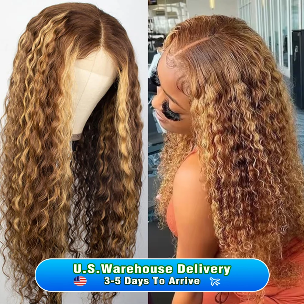 Highlight Wig Human Hair Deep Wave Frontal Wig Hd Lace Wig 13x6 Human Hair 13x4 Water Wave Wigs Curly Lace Front Human Hair Wig