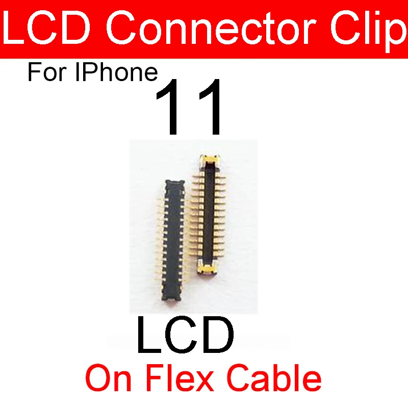 Charger Charging FPC Connector For iPhone 11 11 Pro Max Lcd Digitizer 3D Touch Screen Connector Clip On Motherboard Flex Cable