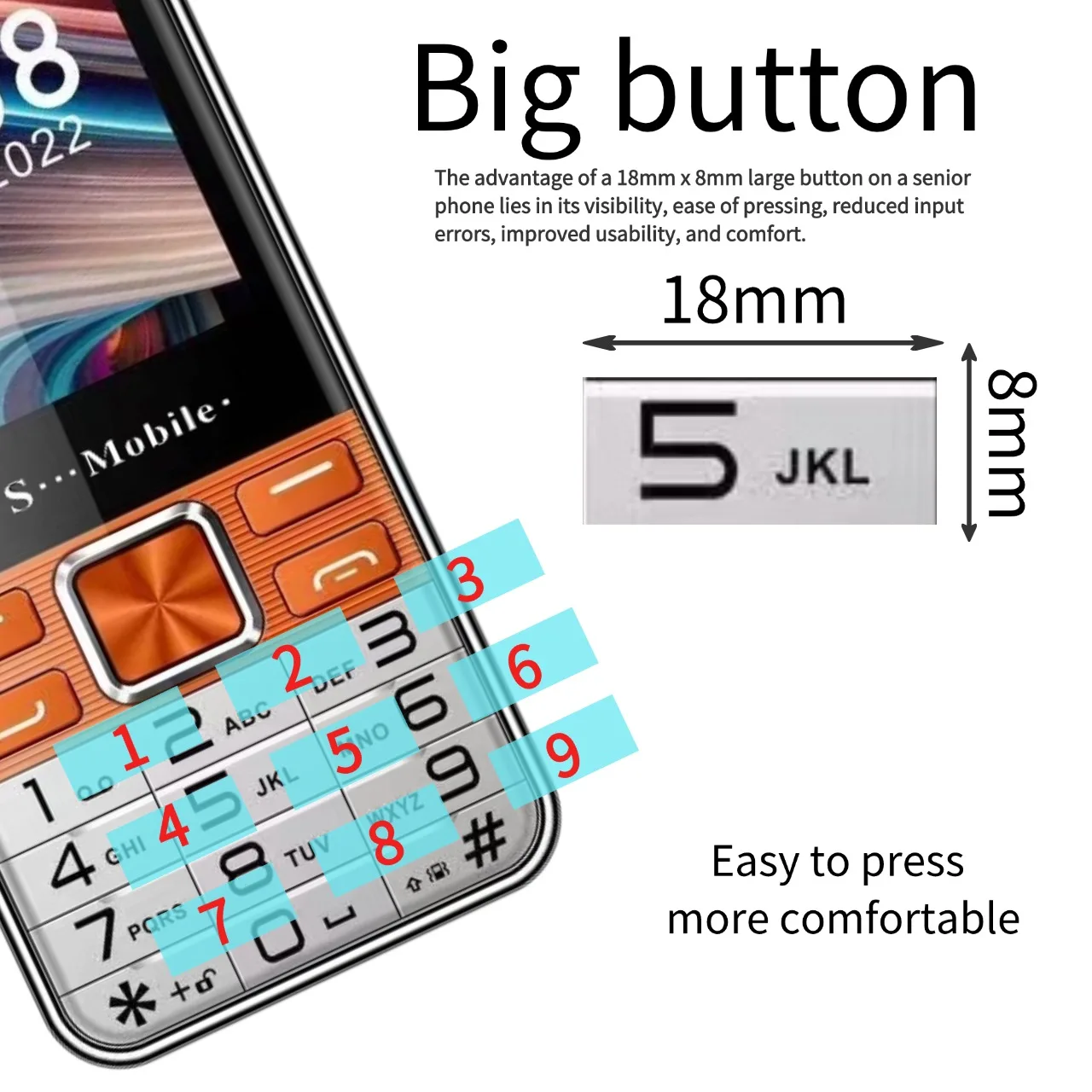 Low Price Elderly Mobile Phone Four Sim Card 2.8\