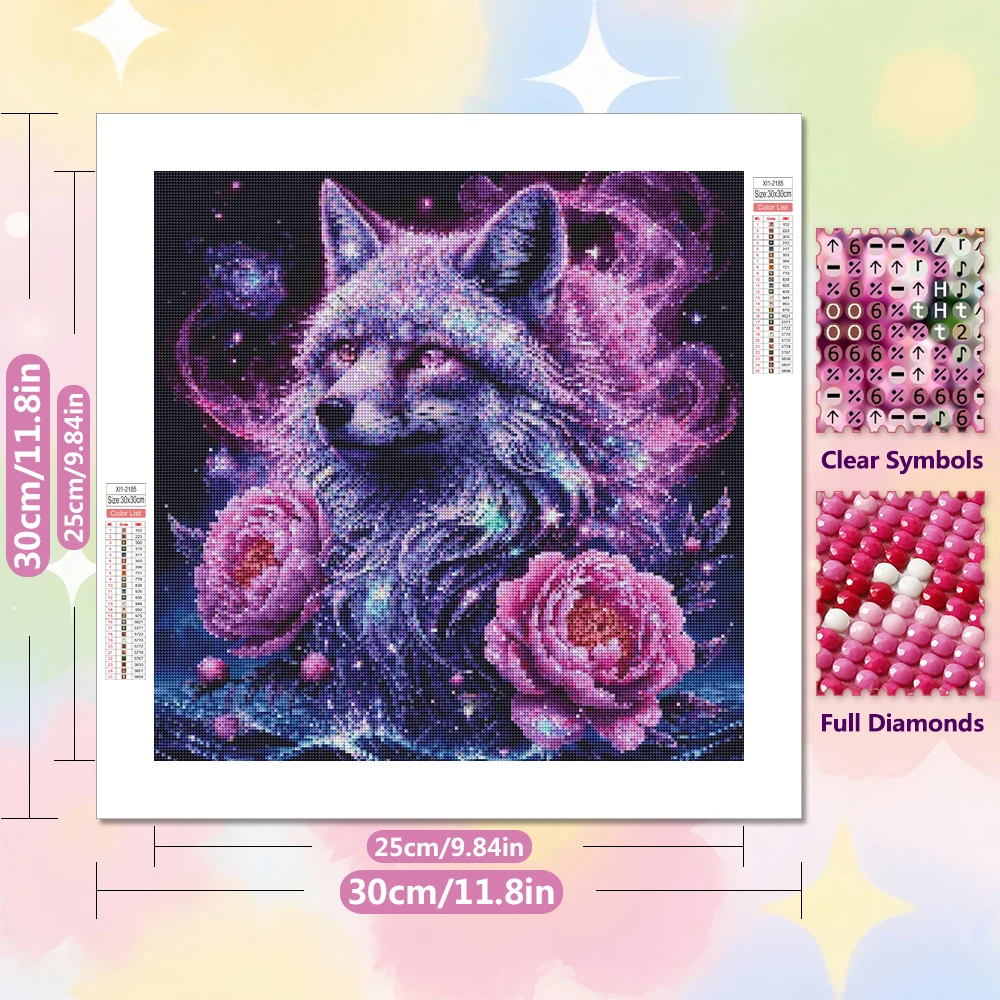 EverShine DIY الماس اللوحة الثعلب فسيفساء زهرة 5D كامل مربع الحفر المستديرة التطريز الحيوان الحرف واللوازم الفنية ديكور المنزل
