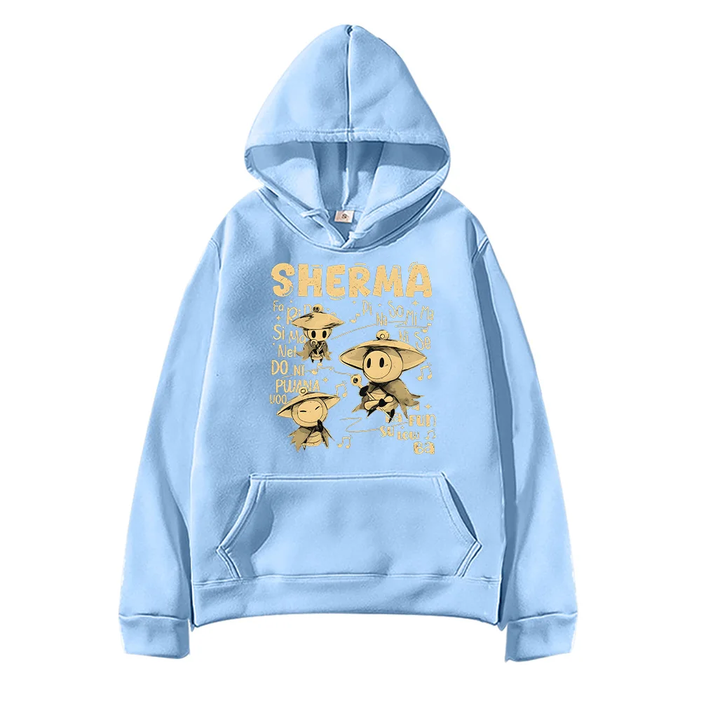 شيرما سونغ هوديس جوفاء نايت سيلكسونغ للجنسين الخريف الشتاء الملابس أزياء عارضة طويلة الأكمام البلوز الكرتون البلوفرات #4