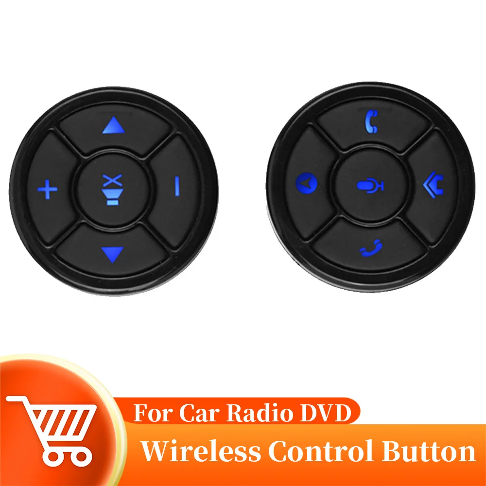 

10 Keys Wireless 5.0 Remote Controller Media Button Car Steering Wheel Music Play for IOS Android DVD Remote Control