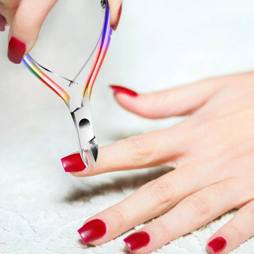 3 Pz/lotto Tagliacuticole e Rimozione con Spingipelle Professionale In Acciaio Inox Taglierina Pinza Forbice Clipper Strumenti Per Manicure