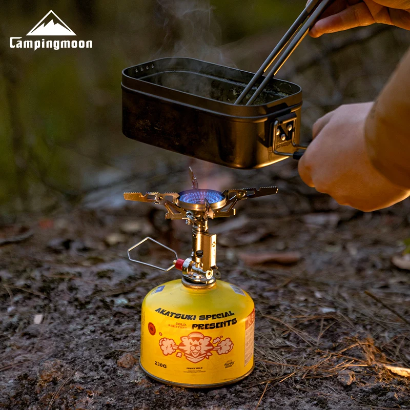 campingmoon-xt-2f-xuanfeng-titanium-rocket-stove-portable-mini-camping-gas-burner-stable-voltage-output-outdoor-cooking-furnace