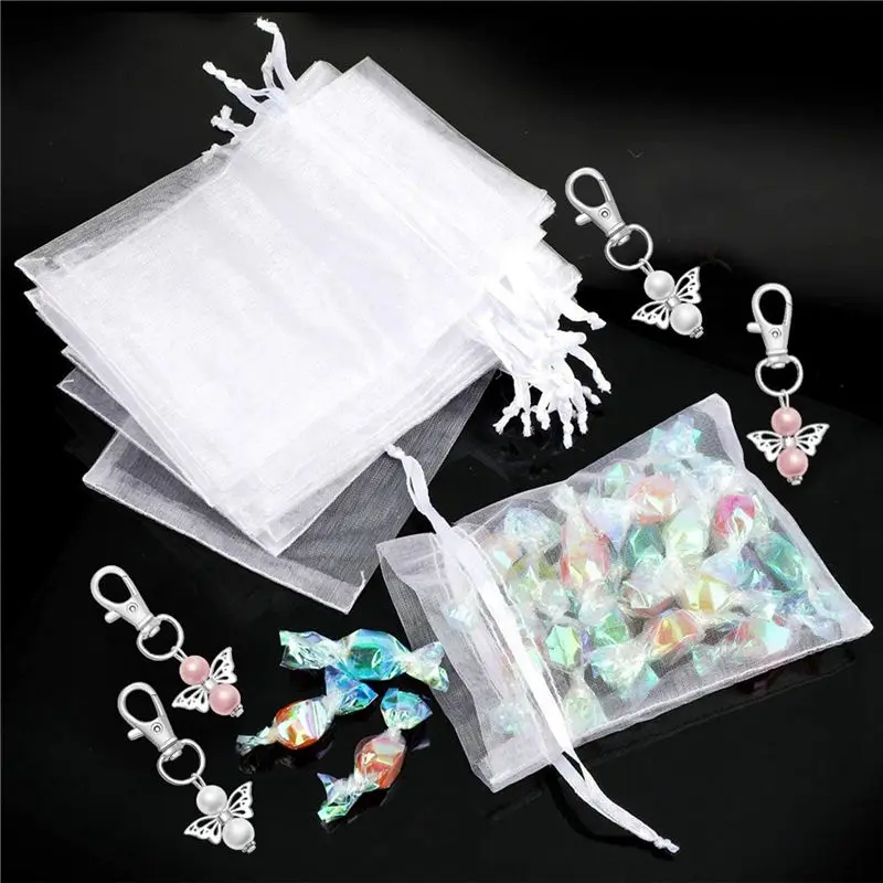 BHBD-90Pcs Guardian Angel Keychain Baby Baptism Shower Wedding Souvenir Guest Gift Wedding Decoration Party Christmas Decor