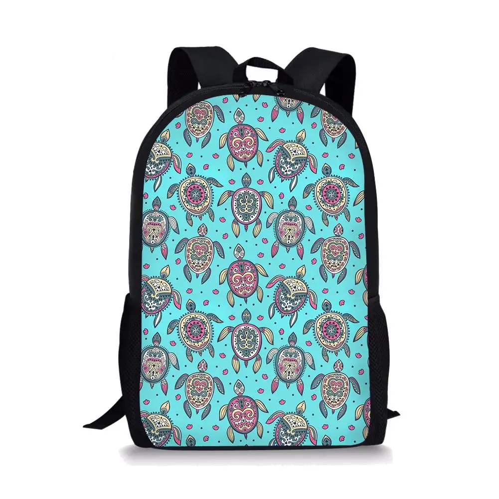 Mochila de impressão 3D Sea Turtle Pattern para adolescentes, adolescentes, legal, crianças, diariamente, crianças, estudantes, durável, multifuncional, na moda