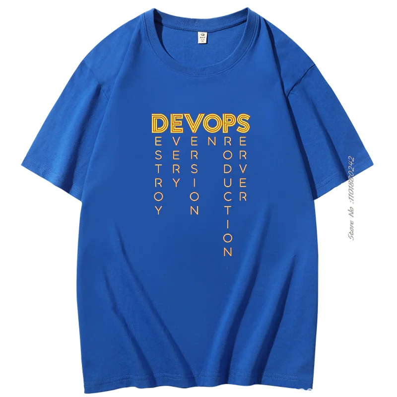 Funny Programmer T Shirt Devops Devops- The Real Definition Of Devops Tee Devops Computer Nerd Geek Programmer Cotton Shirts