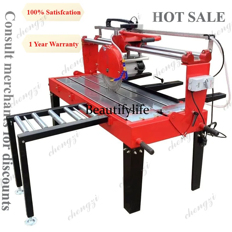81 Portable Pull-Type Stone Cutter Machine Multifunctional Ceramic Porcelain Tile Saw Benchtop Tool For Marble Granite Chamferin