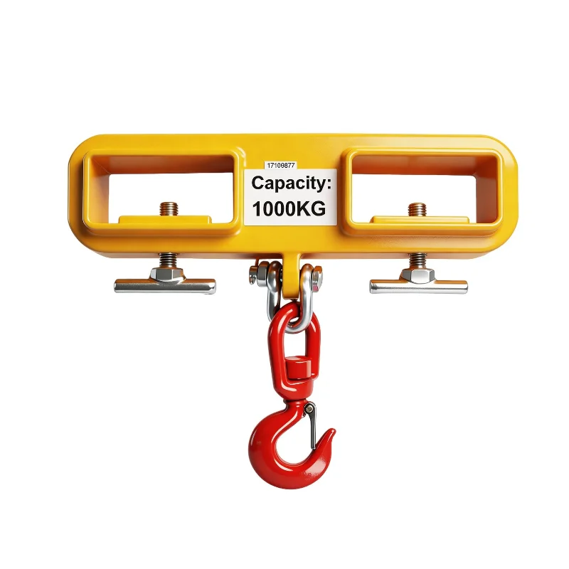 Forklift Fork Hook Heavy Duty Lifting Attachment 1Ton 2.5Ton Capacity Hoist Hook Suitable For Drum And Cargo Lifting Operation