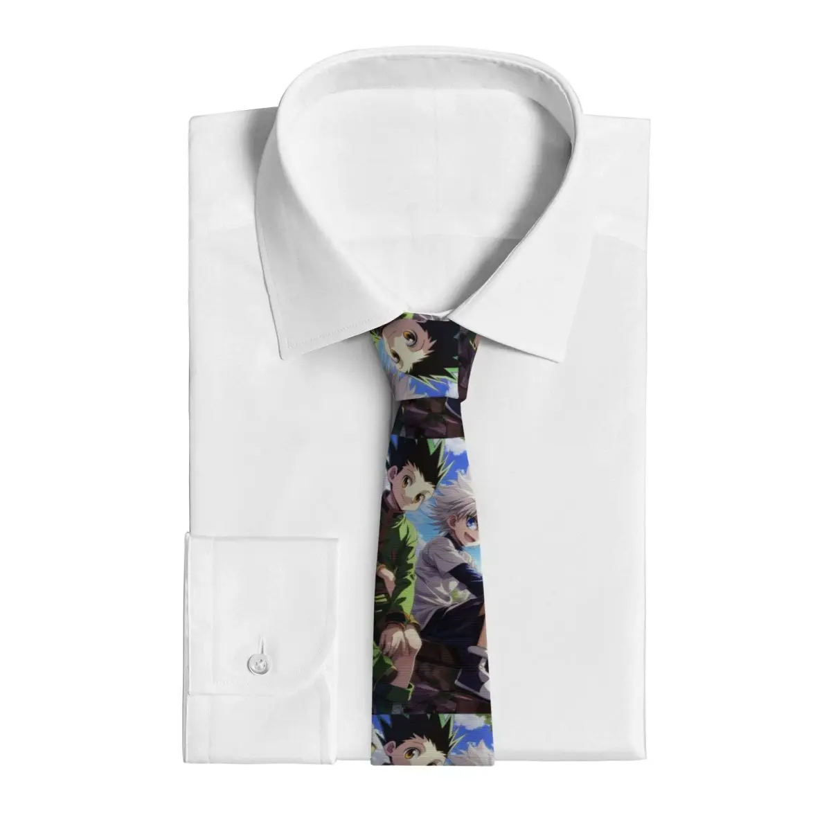 Cartoon Anime Hunter X Hunter (22) Necktie for Men Silk Polyester Slim Neck Ties Wedding Business Tie Classic Gravatas