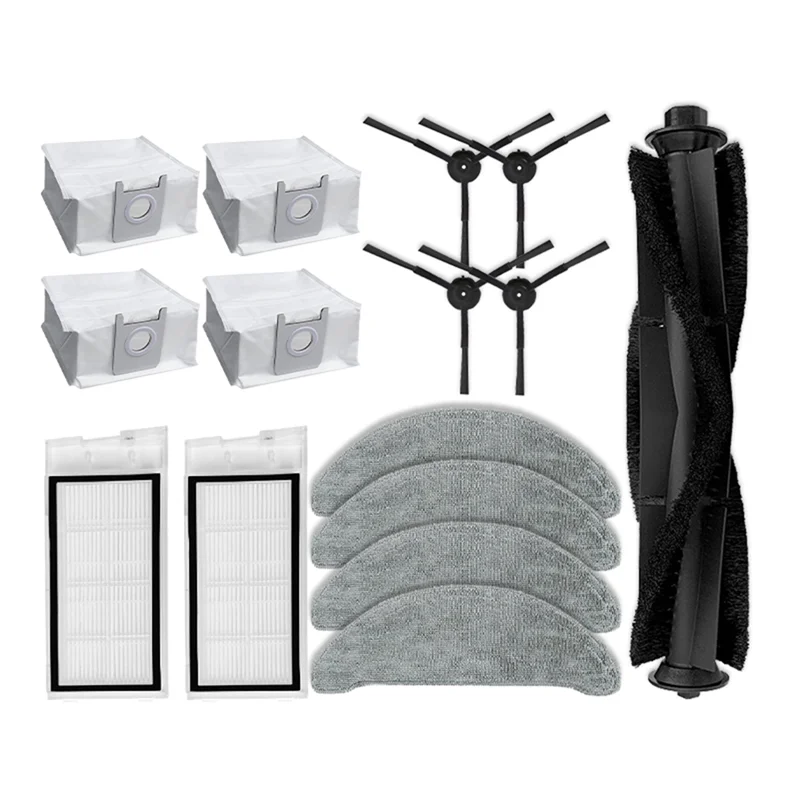 【HOT-SALE】Accessories For Roidmi Eve Plus SDJ01RM Robot Vacuum Spare Parts Main Side Brush Hepa Filter Mop Rag Cloth Dust Bags