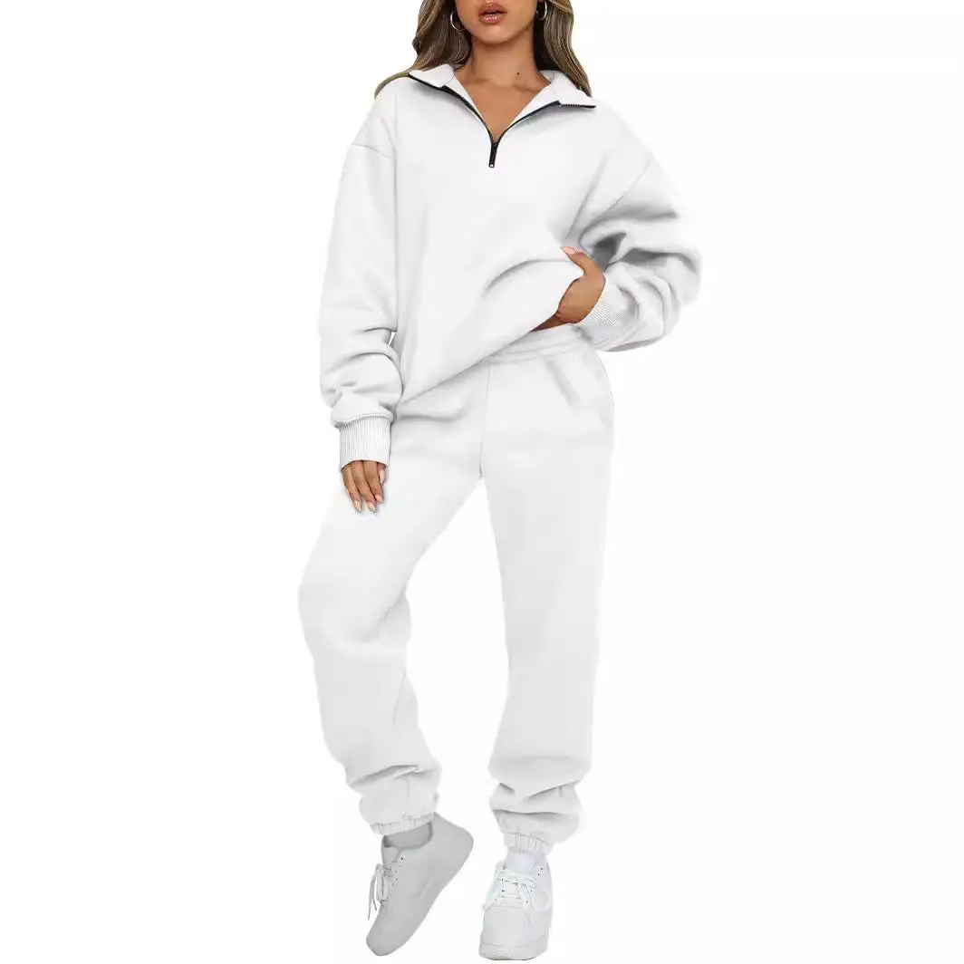 

Women's ket Free Hoodie Pants Sweatirt Set Long Sve Autumn Faion Tee-Piece Set Adult Pure Color Workout Clothing