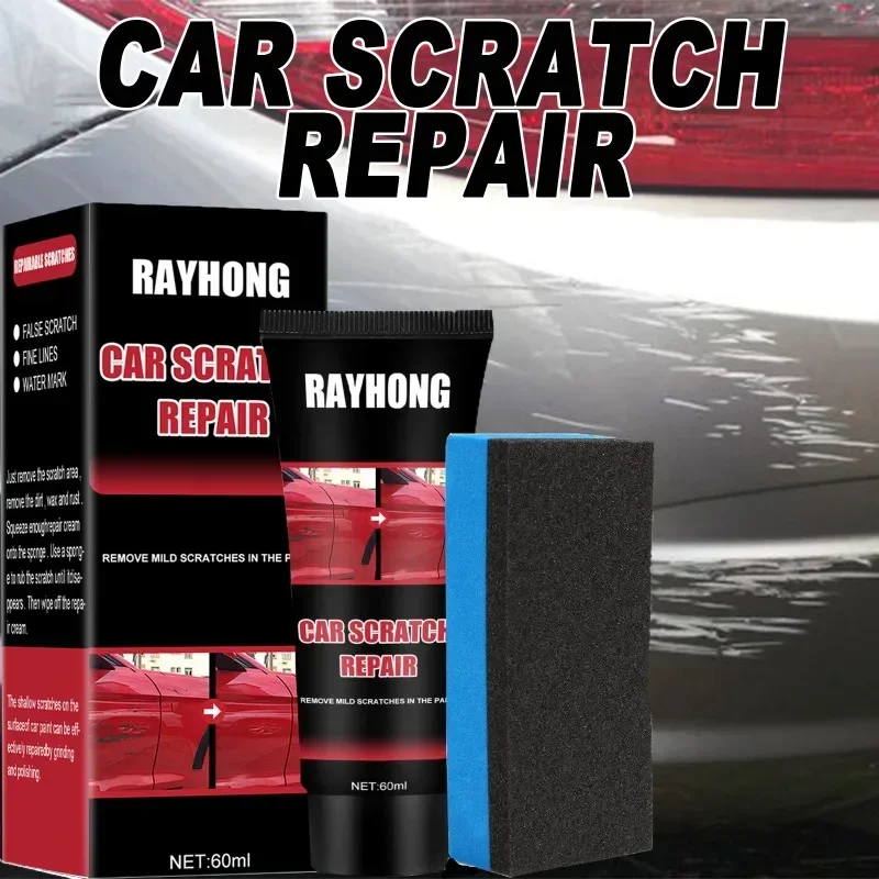 60ml  New Car Paint Scratch Repair Wax Kit Easy To Use Care Kit Cars Body Cosmetic Care Polishing Repair Wax Auto  Accessories