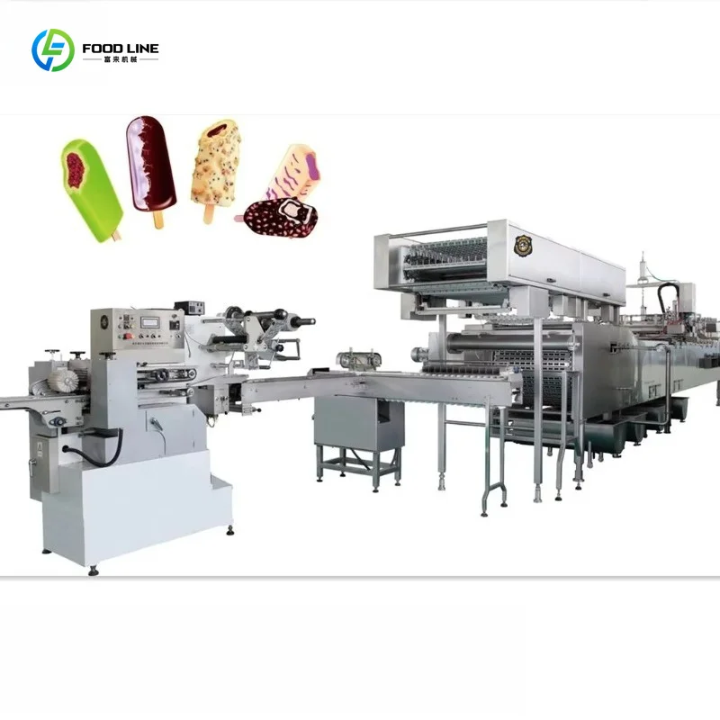 Industrial Automatic Ice Cream Production Line Efficient Popsicle Forming Processing Line Commercial Use