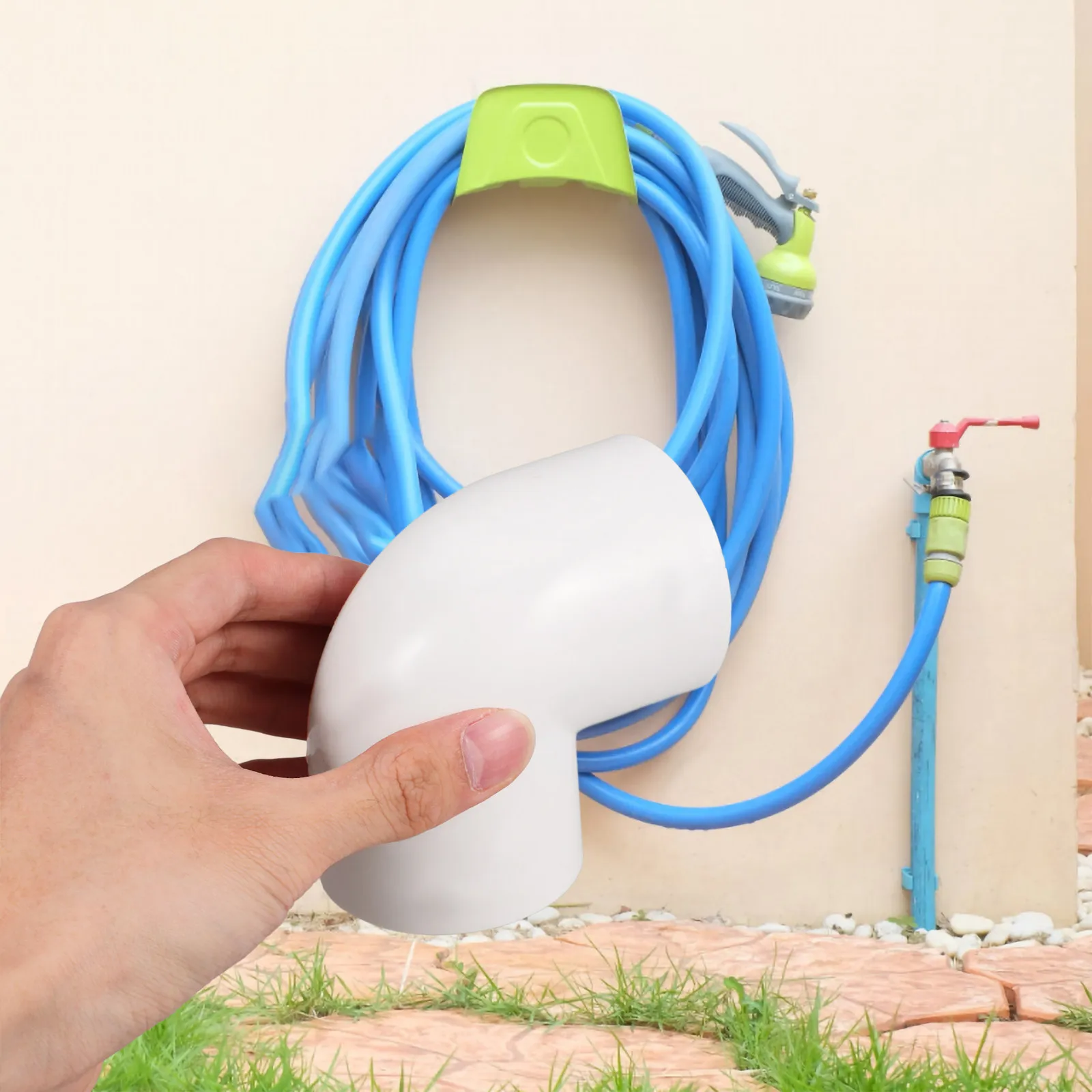 6pcs PVC Elbow Pipe Fittings 90Degree Durable Construction Easy Installation Water Flow Precision Engineering Shed Garden