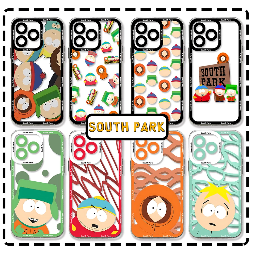 Funny S-South-Park Cute Phone Case For Samsung A16 A06 A55 A35 A25 A15 A05 A54 A34 A24 A14 A04 A13 A53 A33 Clear TPU Back Cover