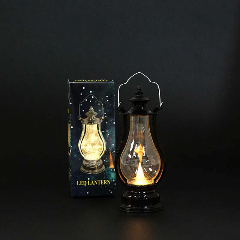 Led Retro Small Oil Lamp Multicolor Interior Decorative Desk Lamp Portable Wind Candle Lamps Decoration Kerosene Lights 2024