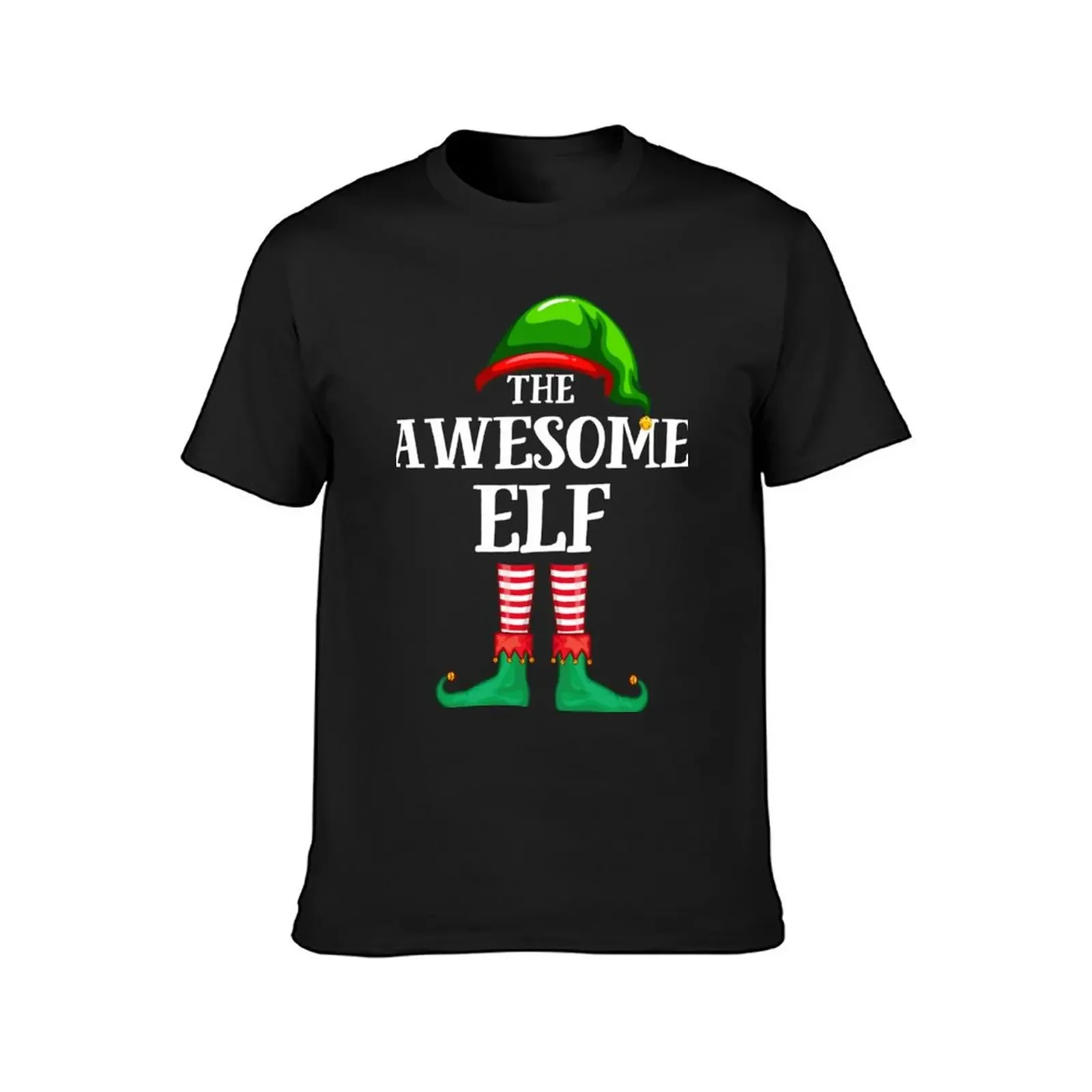 Awesome Elf Matching Family Group Christmas Party Pajama T-Shirt anime clothes blue lock compression shirt men