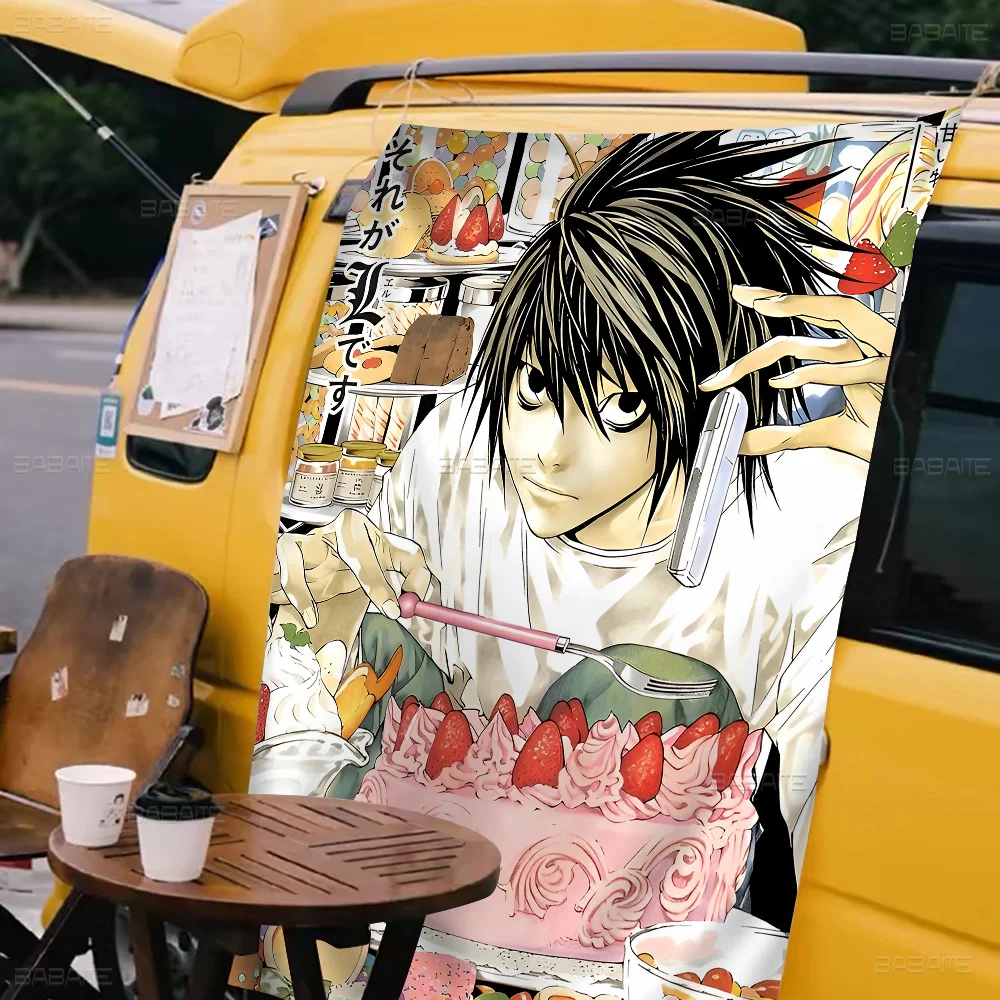 

Anime Death Note DN L Advanced Printing Commercial Advertising Flag Company Party Banner