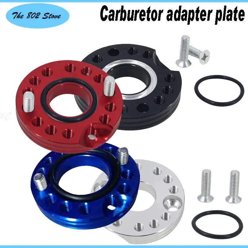 

Motorcycle CNC Carb Carburetor Inlet Manifold Adjuster Universal Flange Spinner Plate Adaptor For Yamaha ATV Etc