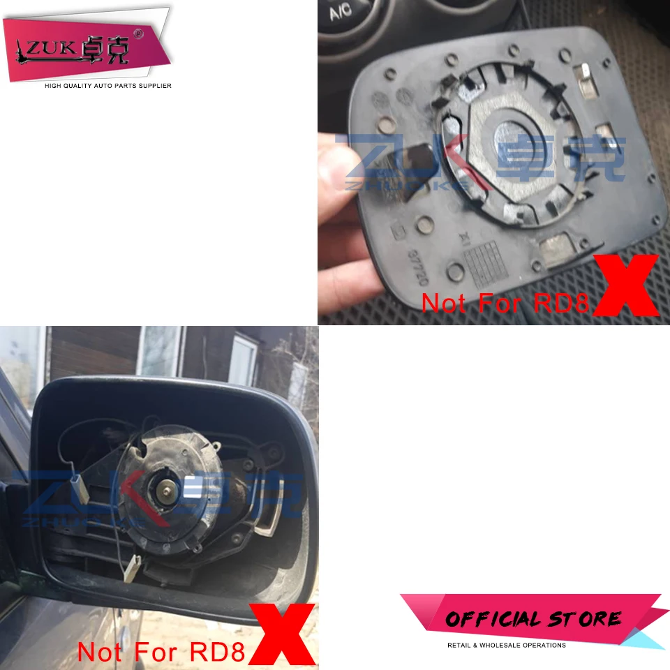 ZUK Left Right Heating Rearview Side Mirror Lens Glass For CR-V CRV 1996-2006 HRV HR-V 1999-2002 76253-SPA-H01 76203-SPA-H01