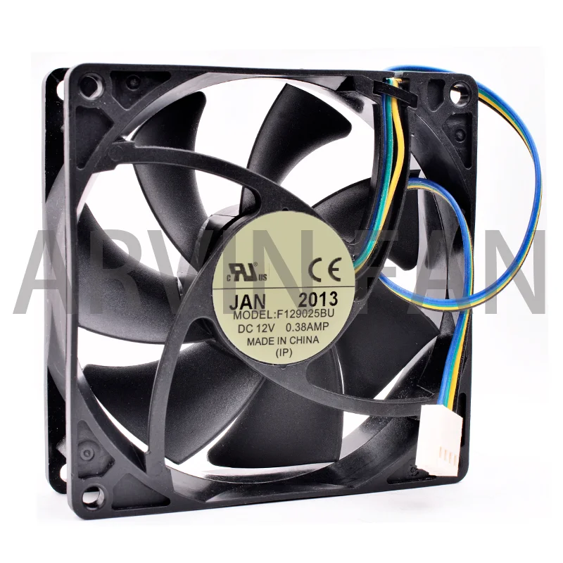 Brand New Original EVERFLOW F129025BU 9cm 9025 12V 0.38A 4 Lines Pwm Computer CPU Chassis Cooling Fan